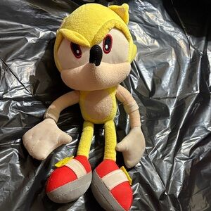 Yellow and Red sonic Plush Toy